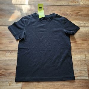 All in Motion T-Shirt Boys XS Black Short Sleeve Performance NEW